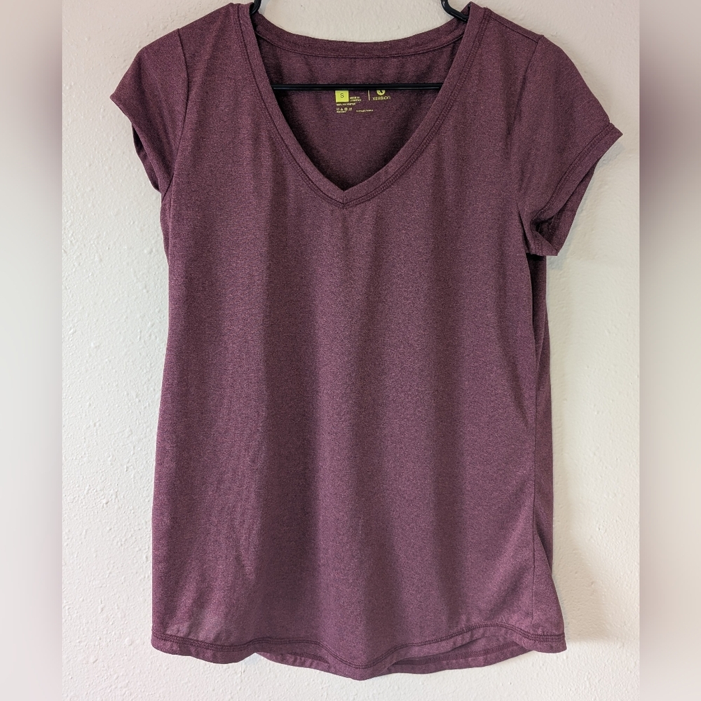 Women's V-Neck Burgundy Top